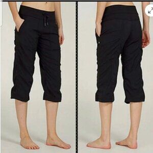 Lululemon Dance Studio Crop Pants Black Loose Athleisure Gorpcore Drawstring 4